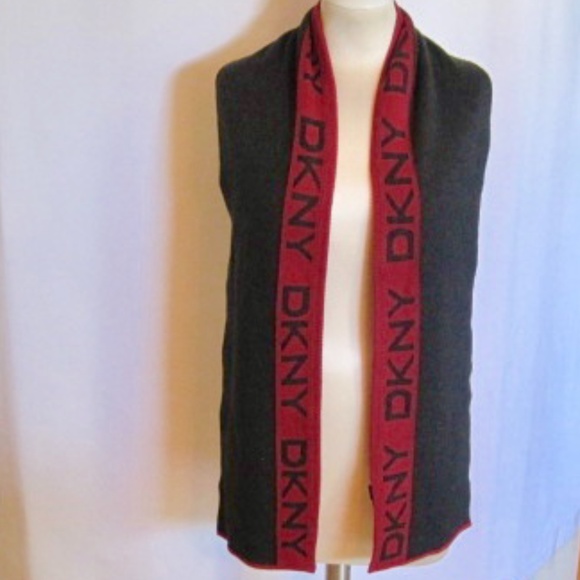 DKNY Donna Karan New York Men's Knit Scarf - Picture 1 of 5
